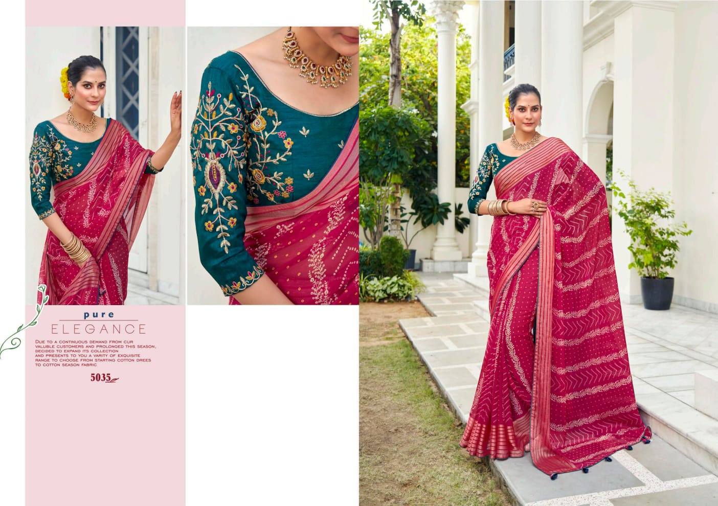 Abhijeet 2 By 5D Designer Printed Chiffon Saree Catalog